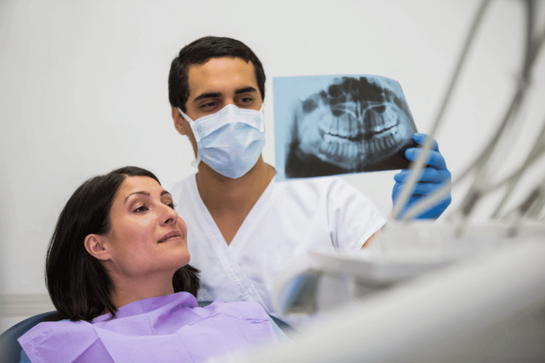 Examining dental x-ray